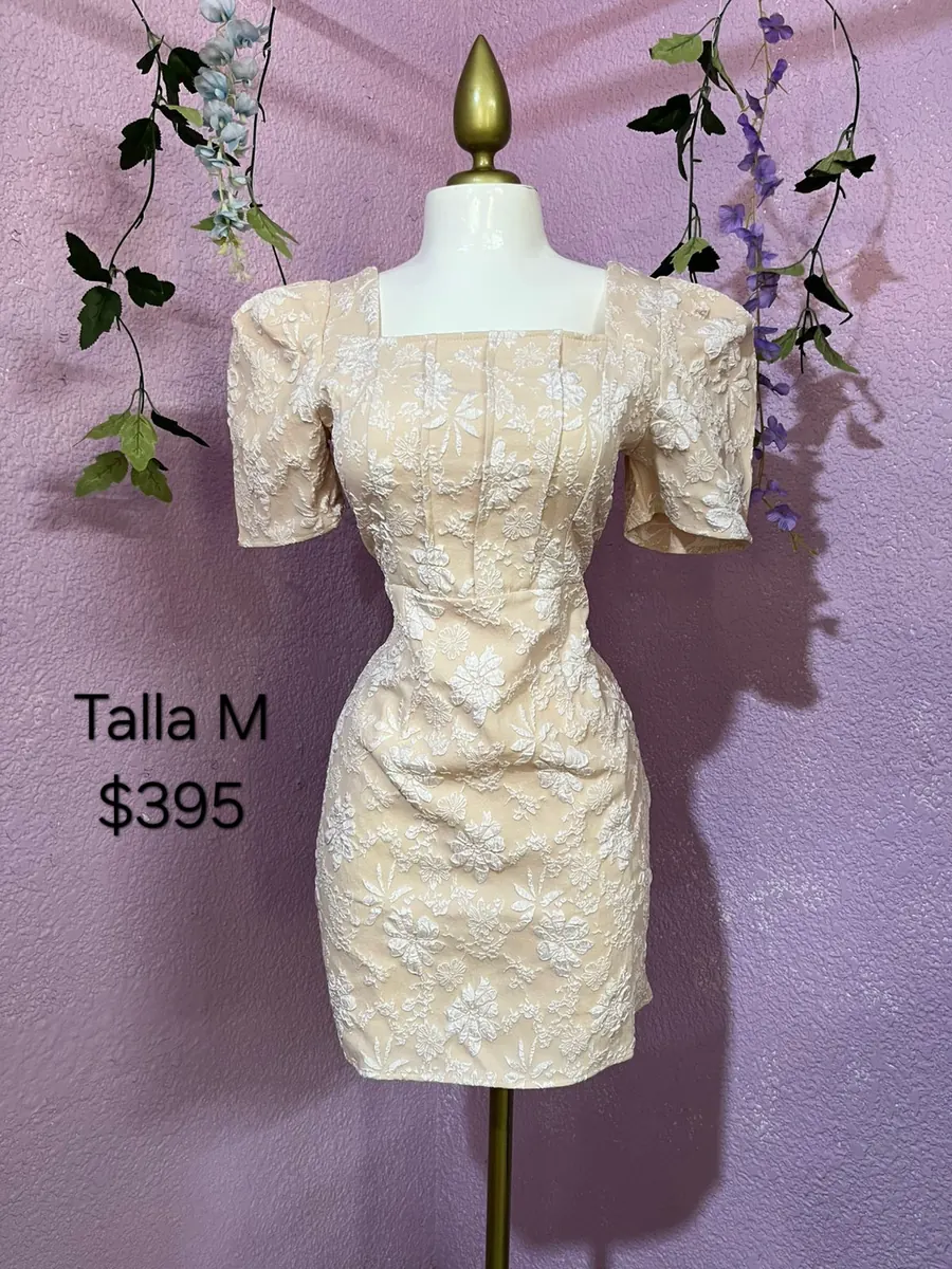 Vestido color beige