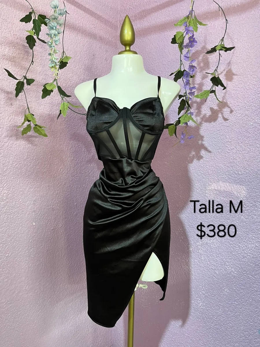 Vestido corset color negro