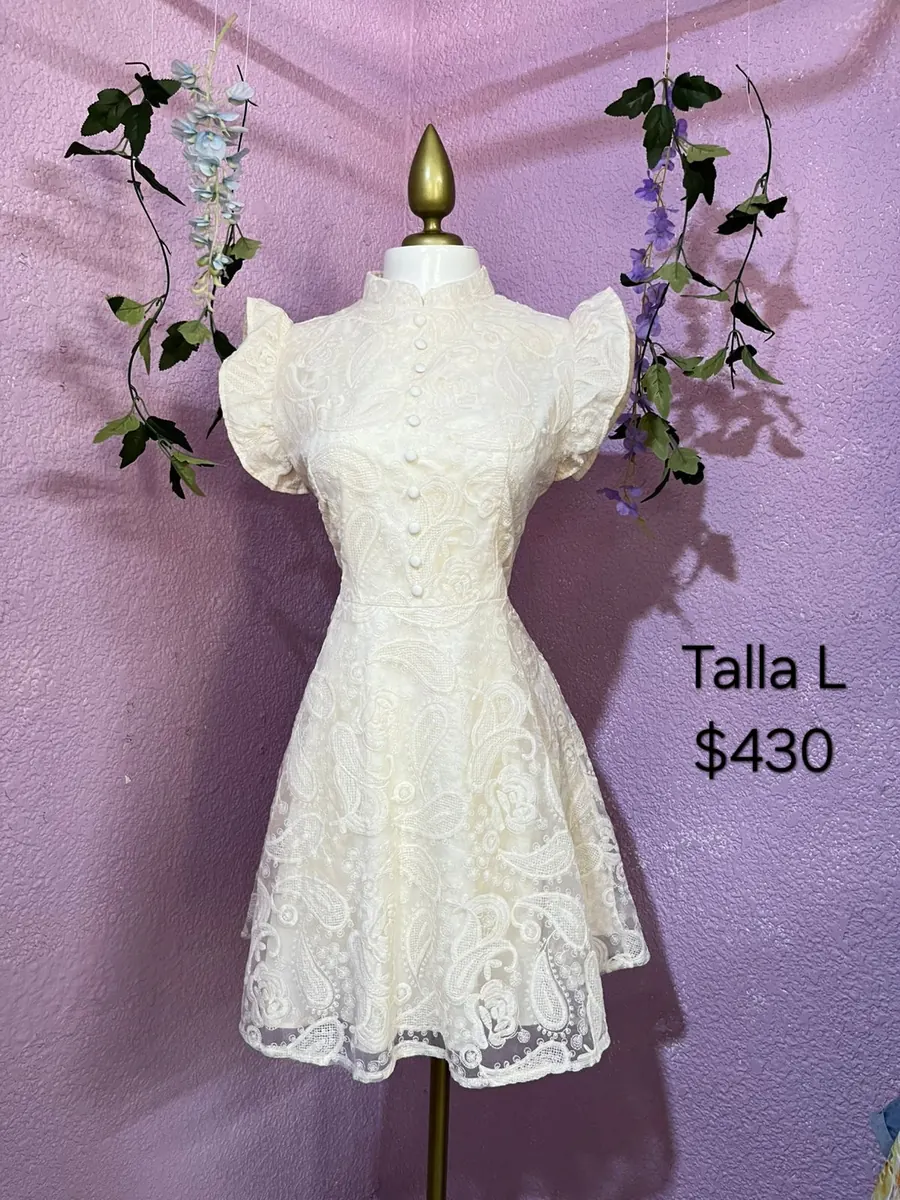 Vestido beige olanes